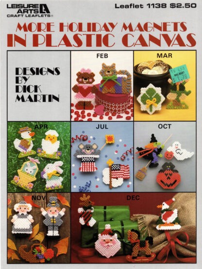 More Holiday Magnets In Plastic Canvas
