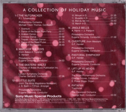 A Collection of Holiday Music (back)