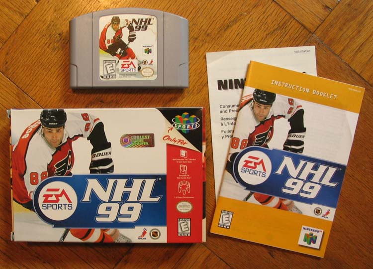 afregning Skynd dig Men NHL 99 - Nintendo 64 Game in Box with Manuals - Nice!