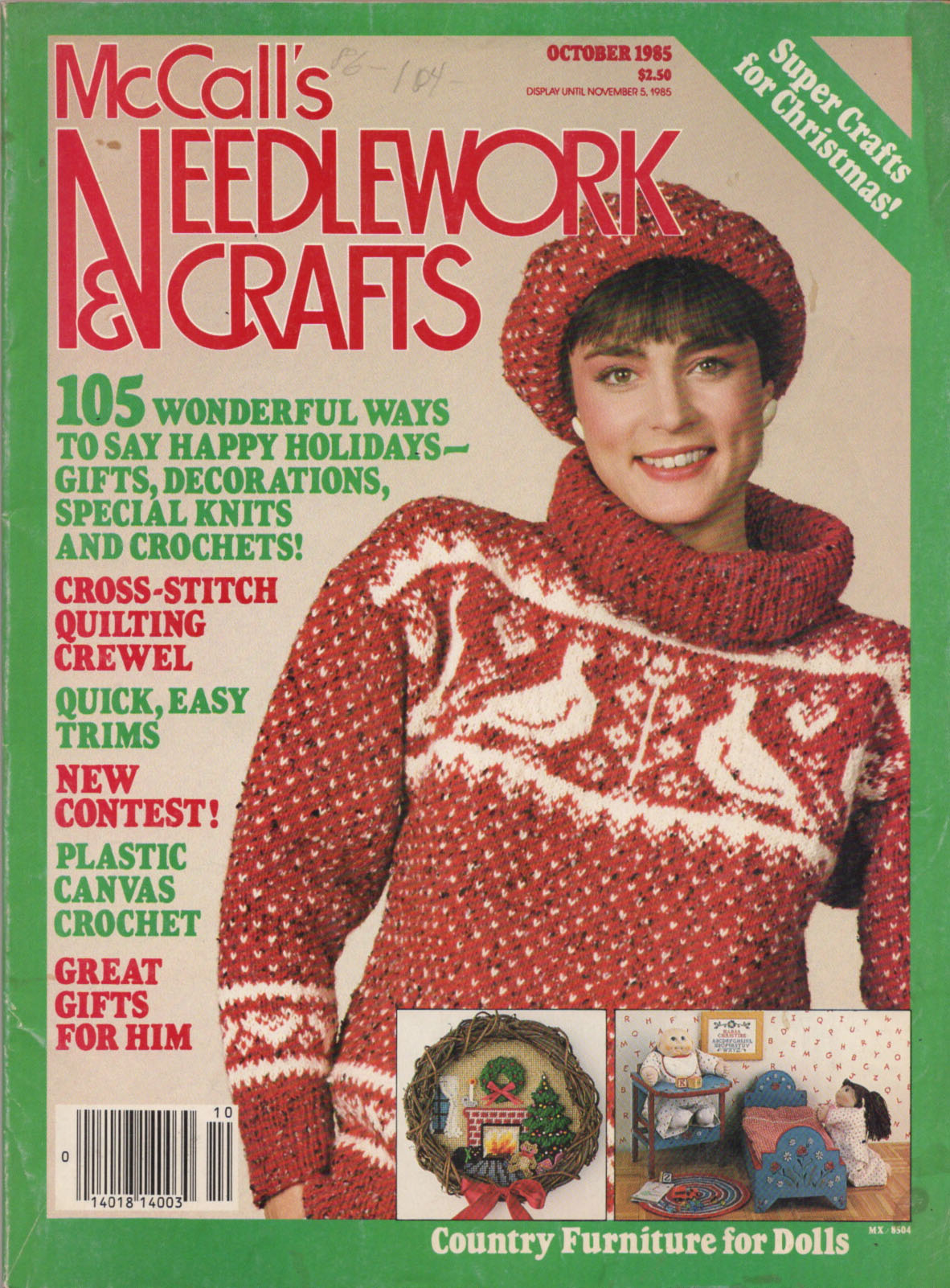 McCall's NEEDLEWORK & CRAFTS - October 1985, Gifts, Doll Furniture