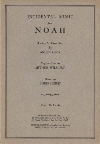 Incidental Music for Noah