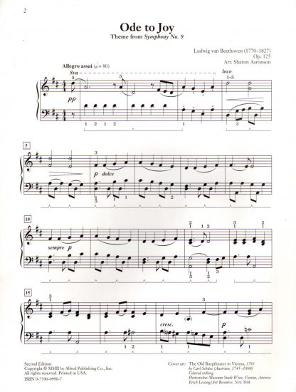Ode to Joy (music page)