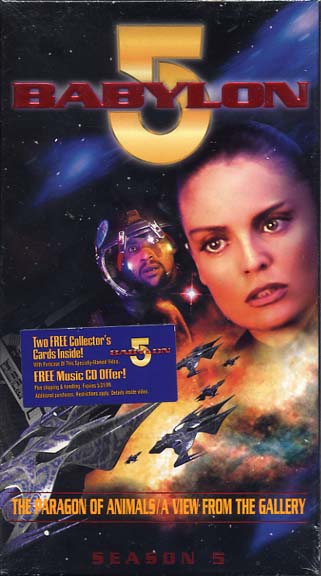 Babylon 5, Season 5: THE PARAGON OF ANIMALS / A VIEW FROM THE GALLERY - New  VHS