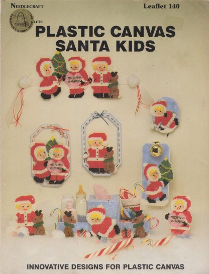 Plastic Canvas Santa Kids
