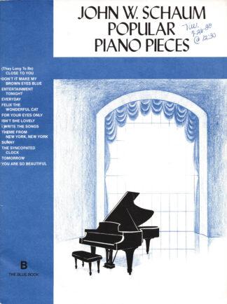 Popular Piano Pieces, B