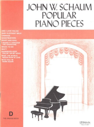 Popular Piano Pieces, The Orange Book