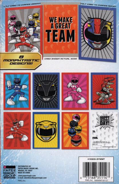 Power Rangers Valentine Cards (back)