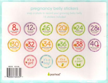 Pregnancy Belly Stickers (back)