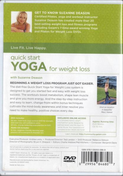 Quick Start Yoga for Weight Loss (back)