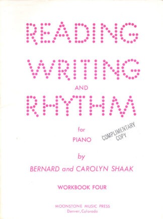 Reading, Writing and Rhythm for Piano, Workbook Four