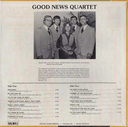 Redeemed by the Good News Quartet - back