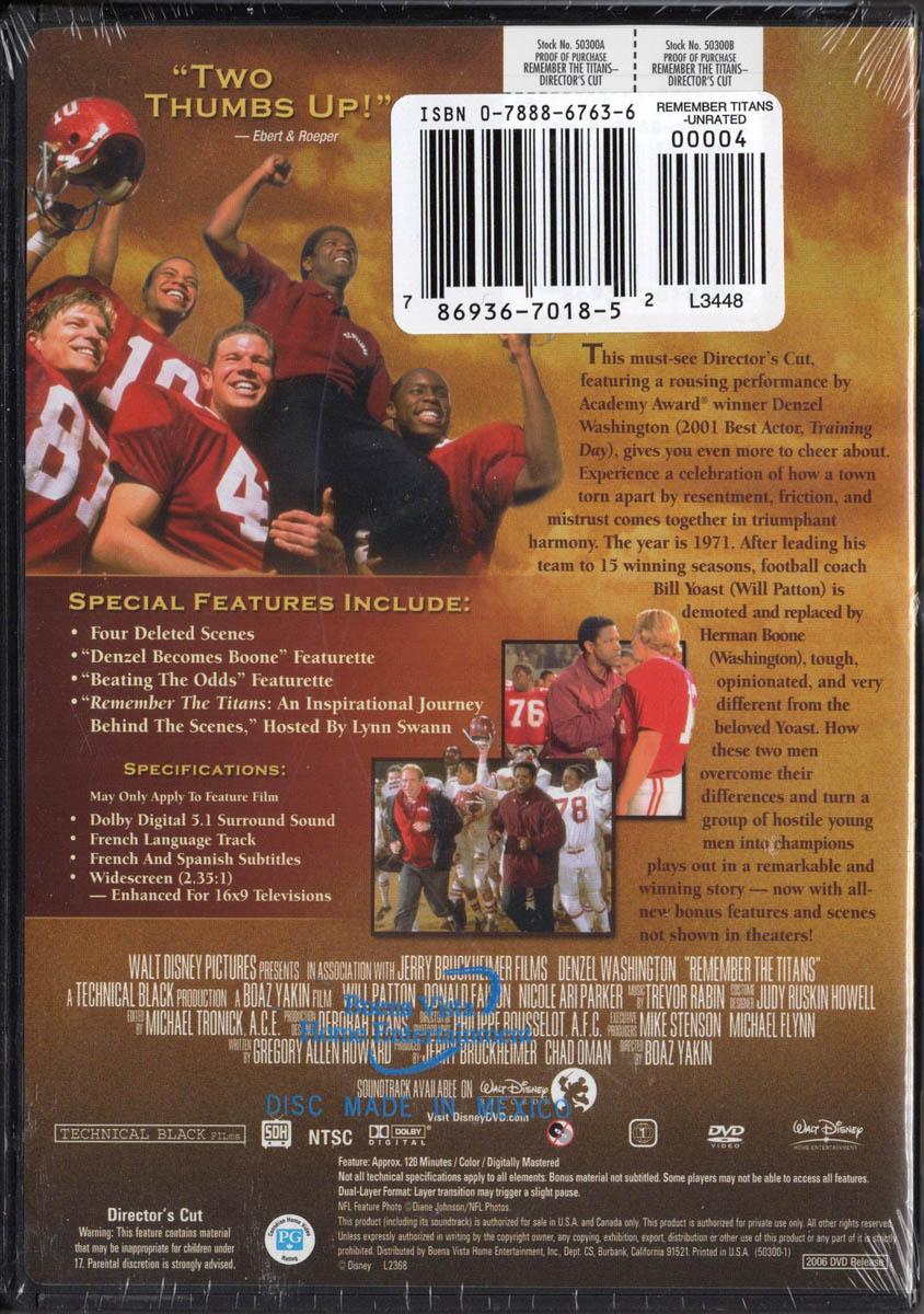 その他 Year to Remember: 1940s [DVD] REMEMBER THE TITANS - 2006 Director's Cut DVD, New/Sealed