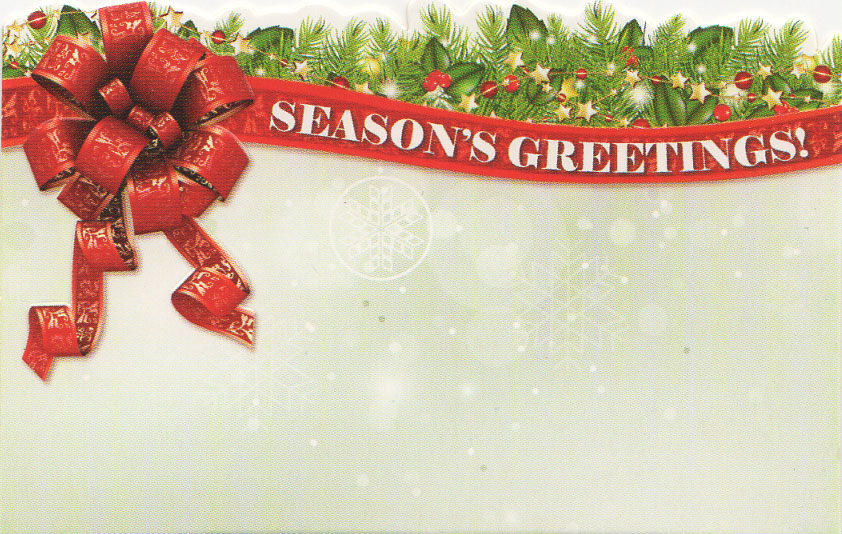 Seasons Greetings Ribbon, Christmas Ribbon, Christmas Gift