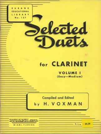 Selected Duets for Clarinet, Volume I