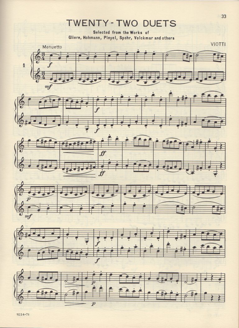 SELECTED DUETS FOR Vol. 1 Voxman, Rubank Library 137