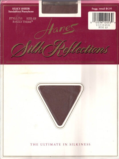 Hanes Silk Reflections: Style 715: Size EF: Barely There