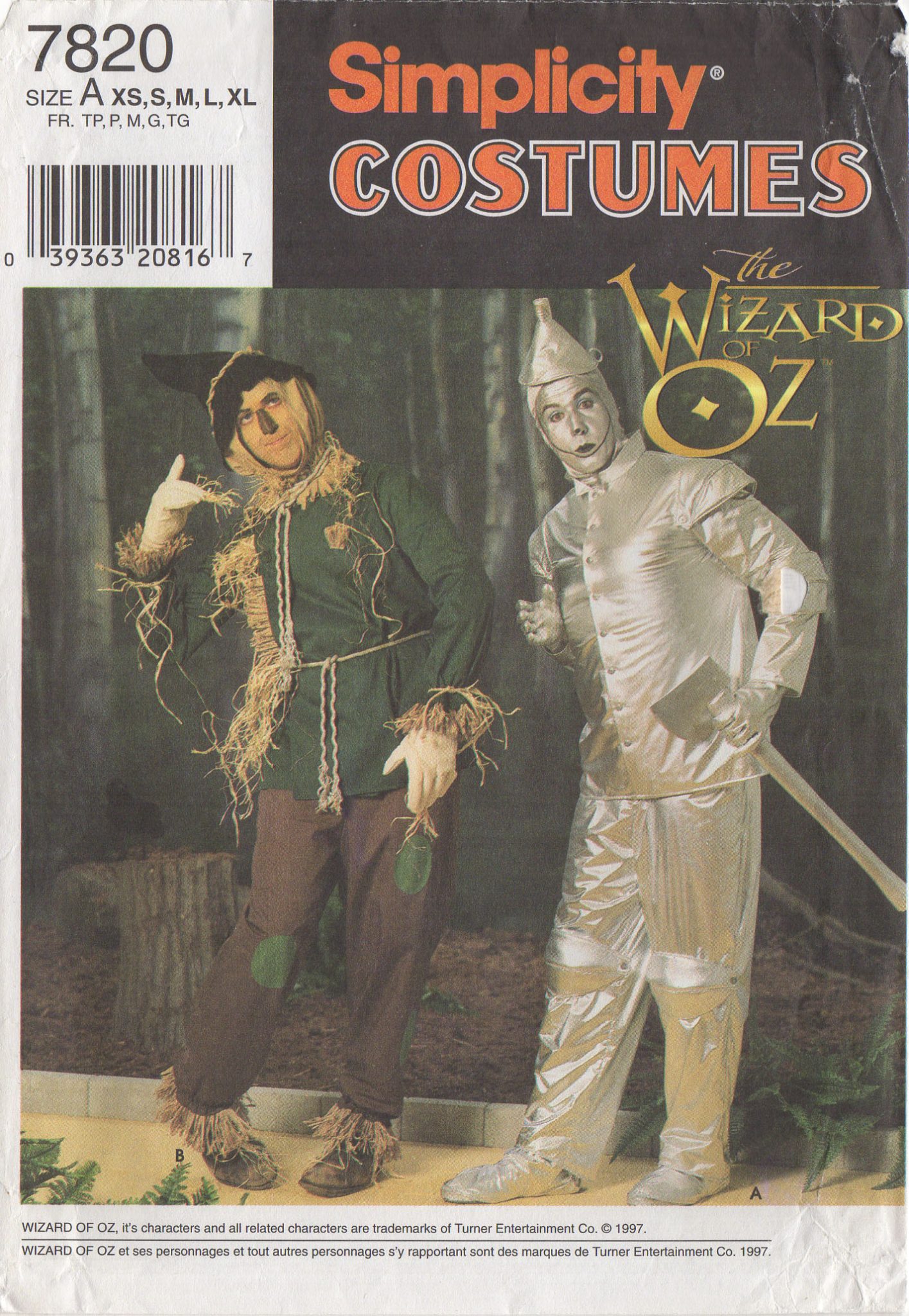 SIMPLICITY MISSES/' THE WIZARD OF OZ COSTUME PATTERN