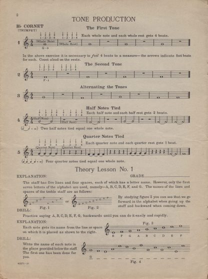 Smith-Yoder-Bachman Ensemble Band Method for the B-flat Cornet or Trumpet - page