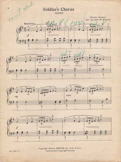 Soldier's Chorus - page