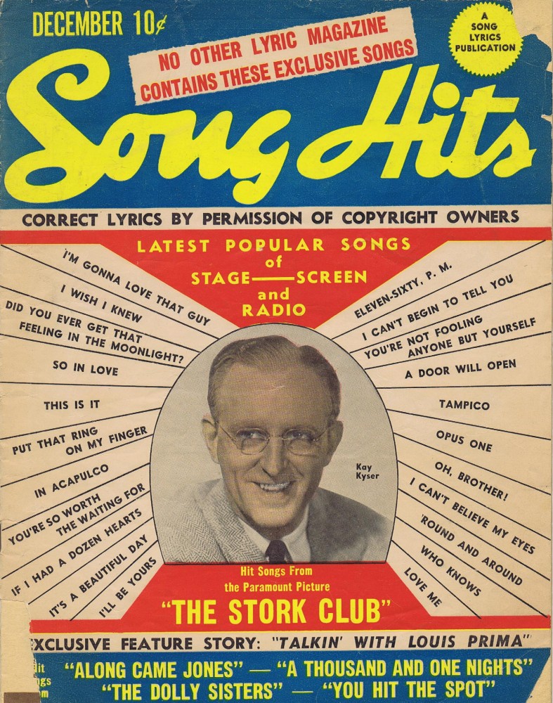 SONG HITS Magazine - December 1945 Issue