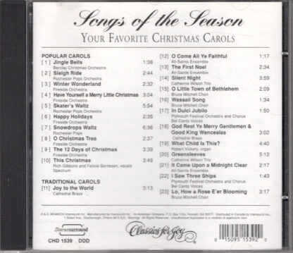 Songs of the Season (back)