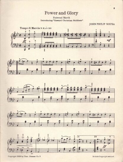 Sousa Album for the Pianoforte (page)
