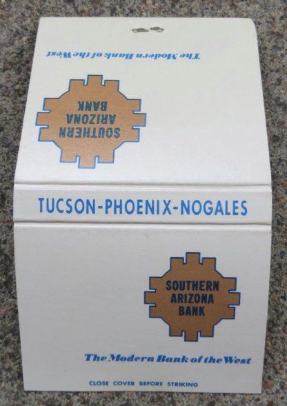 Southern Arizona Bank Matchbook