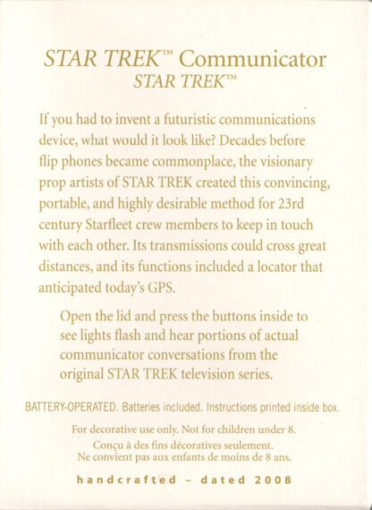 Star Trek Communicator (back)