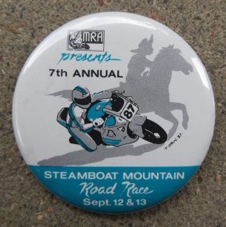Steamboat Mountain Race - 1987 button