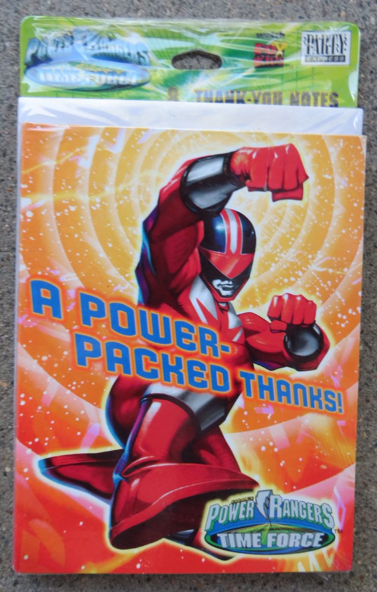A POWER-PACKED THANKS - 8 Power Rangers Time Force Thank-You