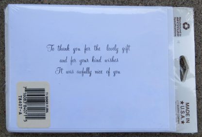 Shower Gift Thank You Notes - inside