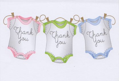 Thank You Note Cards for Baby Gift
