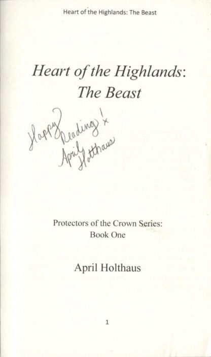 Heart of the Highlands: The Beast (signature)