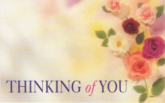 Thinking of You floral enclosure - mixed roeses