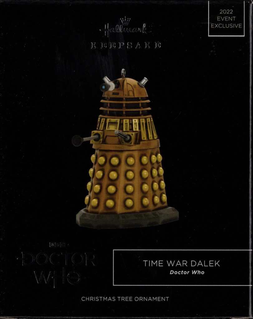 Doctor Who TIME WAR DALEK Hallmark Ornament, 2022 SDCC