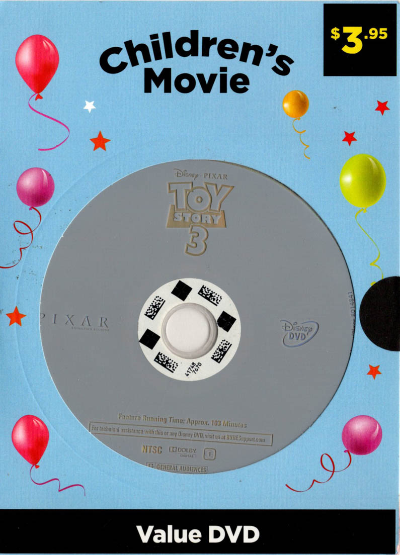 STORY 3 2010 Disney Pixar DVD
