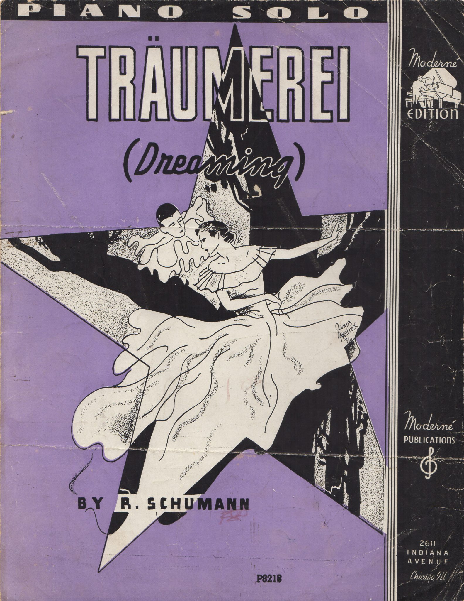 TRAUMEREI (DREAMING) - R. Schumann, 1936 Piano Solo