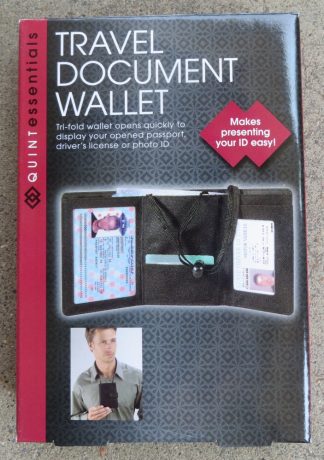 QuintEssentials TRAVEL DOCUMENT WALLET - Passport, ID, Money + Neck Strap