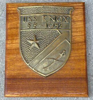 USS Knox Ship's Crest Plaque