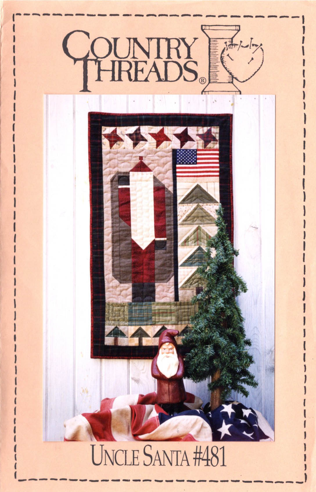 UNCLE SANTA WALL QUILT Country Threads 481