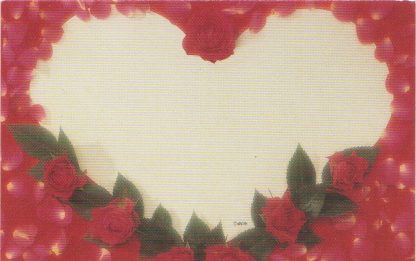 Valentine's Day floral enclosure card