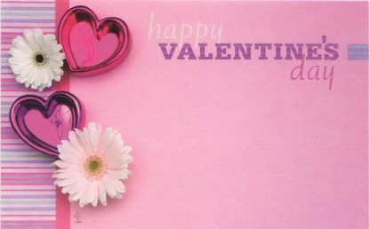 Happy Valentine's Day - daisies & hearts