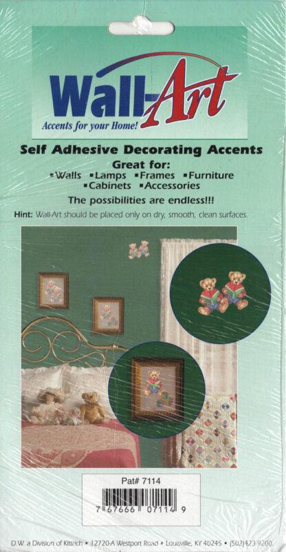 Teddy Bear with Book and Blocks Decals (back)