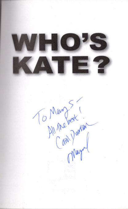 Who's Kate? (signatures)