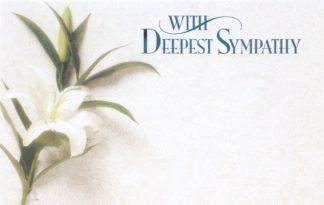 With Deepest Sympathy - white lily