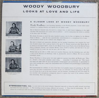 Woody Woodbury Looks At Love And Life - jacket back